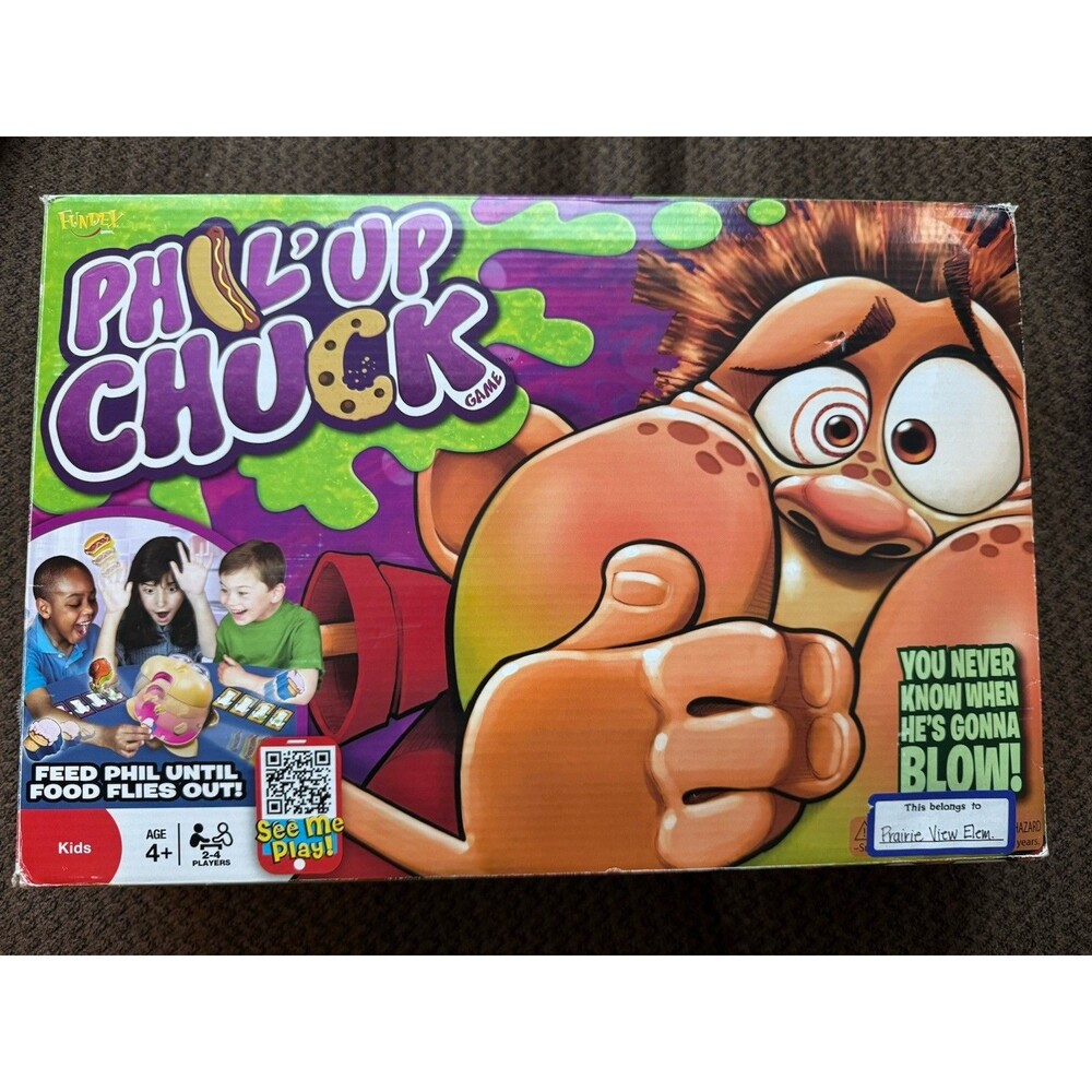 Phil Up Chuck Fundex Game 2012 EXTREMELY RARE HTF Includes Instructions